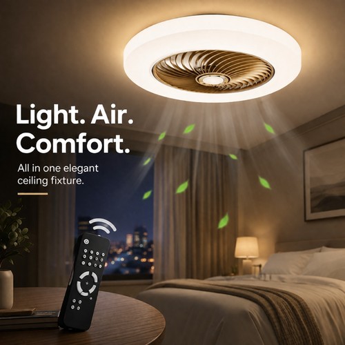 Large led ceiling fan light - large, 6