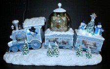 Bradford Exchange Thomas Kinkade Snowfall Express Illuminated Snow Globe Train