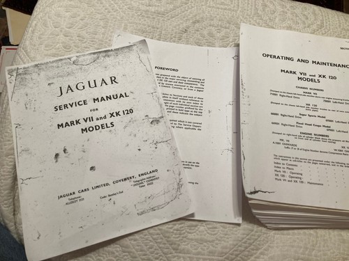 Jaguar mkvii and xk120 - ,