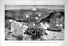 Original Old Antique Print