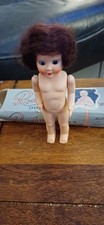 Vintage 6inch hard plastic Rosebud Doll In Box No Clothes.
