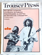 TROUSER PRESS No. 17 Dec. 1976/Jan. 1977 Magazine ELO Cover BE-BOP DELUXE Q5
