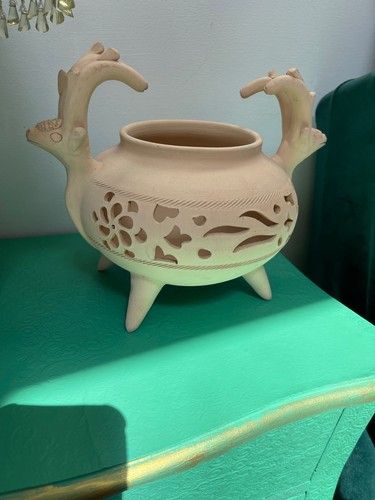 Terracotta pot urn handmade - terracotta,