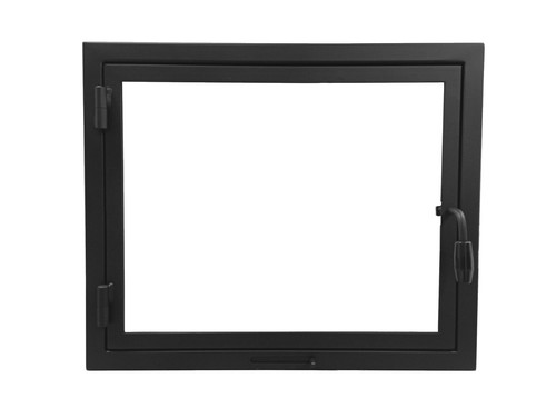 Fireplace door oven - door,
