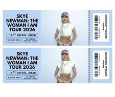 Skye Newman The Woman I am Tour Personalised Souvenir/Surprise Concert Tickets