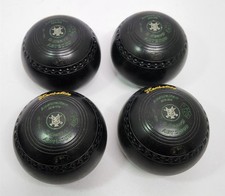 Henselite Lawn Bowls Set Of 4 Size 2 Heavy ABT 2000 Australian Made G88-3D