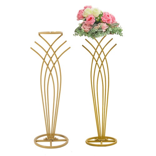 Metal geometric flowers - flowers, stand