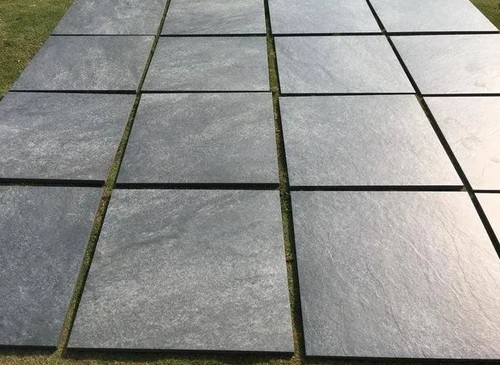 Nero porcelain paving slab - porcelain,
