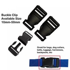Side Release Buckles Clips for Webbing Strap Squeeze Fasteners Delrin Plastic
