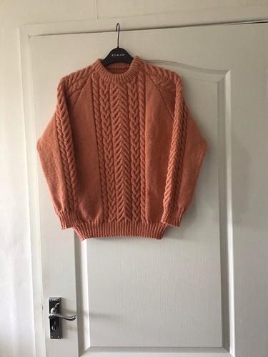 Hand knitted unisex aran - knitted,