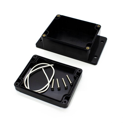 Black sealed plastic enclosure - sealed,