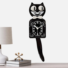 Classic Black Kit Cat Clock