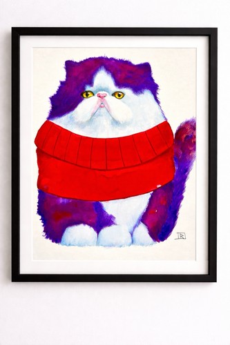Persian cat painting original - painting,