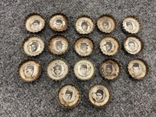 Lot of 17 Baseball Player Red Sox 1960s Soda Bottle Cap Tab Sprite Fresca Caps