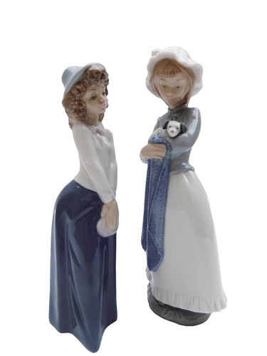Lladro nao two figurines - lladro,