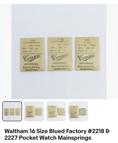 Waltham16 size blued factory - size,