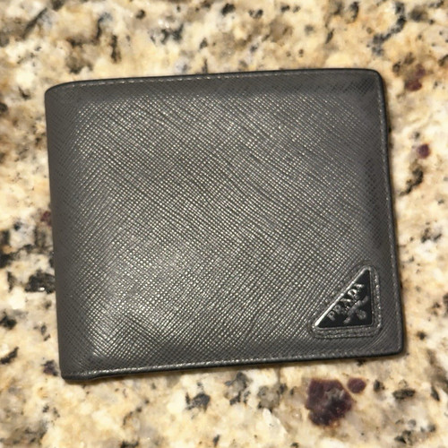 Prada men black bifold - men's,