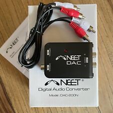 Neet® DAC Digital - Analogue Stereo Audio Converter SPDIF TOSlink/Coaxial to RCA
