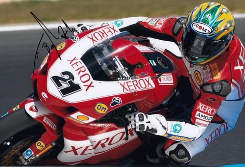 Troy bayliss hand signed 12x8 - signed,