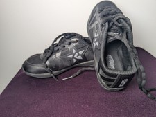 Rebel Ruthless Cheer Shoes Youth Size 1 Black Athletic Sneakers Lightweight