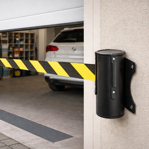 Retractable barrier tape - retractable, 2.8m
