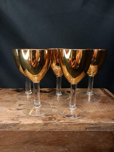 Vintage krosno gold glass - vintage,