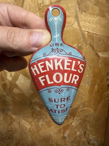 Vintage henkel flour tin - henkel’s,