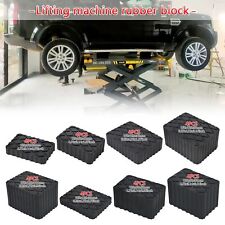 4 Ramp Jacking Rubber Blocks Universal Scissor Car Lift Pads + Anti-Skid Pattern