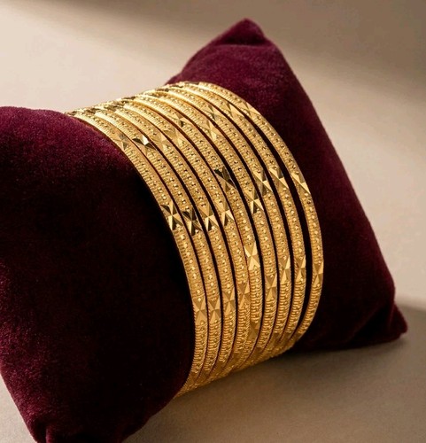 Ethnic bangles 22k - gold, plated
