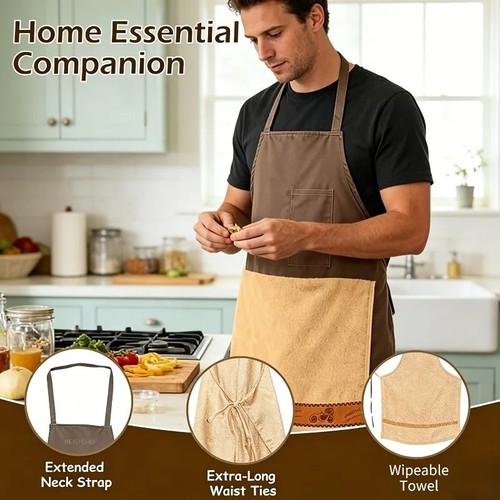 Men creative prank - men, aprons