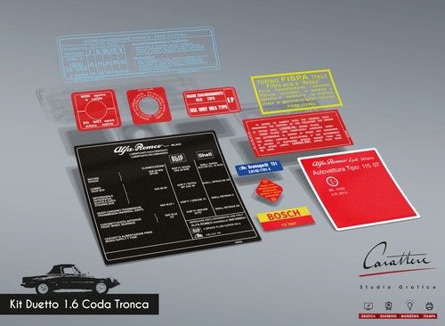 Sticker kit alfa romeo spider - alfa,