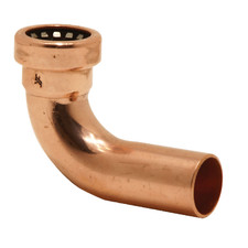Tectite Sprint 15mm Copper Push-Fit Street Elbow, 90 Degree Bend, TT12S - 75537