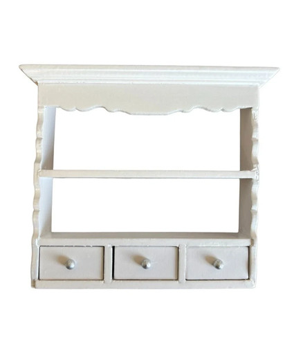 Dolls house white - dolls, wall