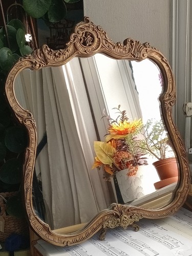Vintage mirror bevelled - mirror,