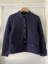 GEIGER navy blue boiled wool Austrian  jacket - size S 