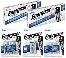 Energizer AA,AAA,9V Ultimate