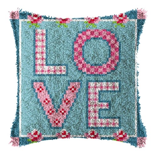 Latch hook cushion kit diy - cushion,