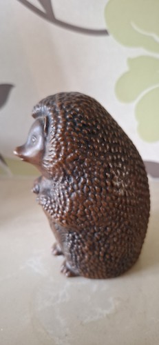 Vintage resin hedgehog - resin,