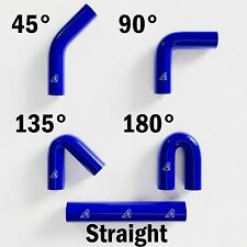 Blue 45 90 135 180  Straight Silicone Hose Heater Coolant Boost Pipe Joiner