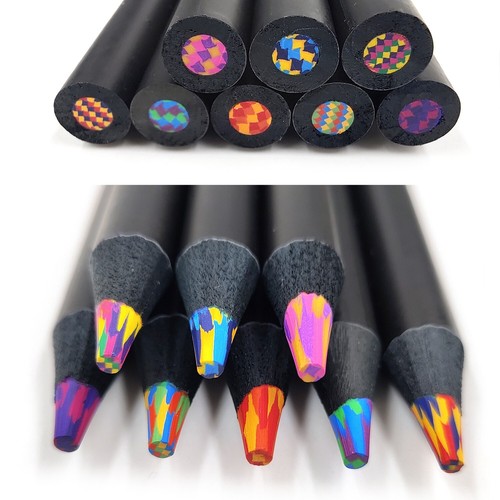 Rainbow core pencils - rainbow, jumbo