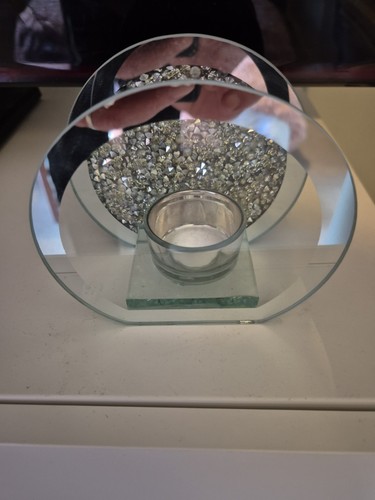 Single mirror candle holder - single,