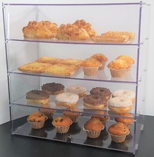Bakery Display Case Stand Cabinet For Cakes, Cupcakes, Pastries - Four Tiers