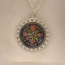 1961 Enamelled Sixpence Coin