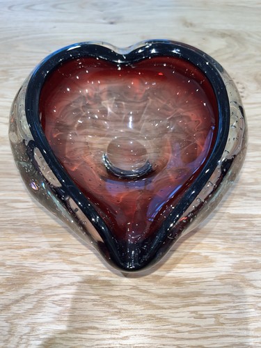 Vintage murano italian heart - murano,