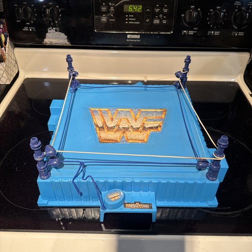 Wwf hasbro wrestling ring - wrestling,