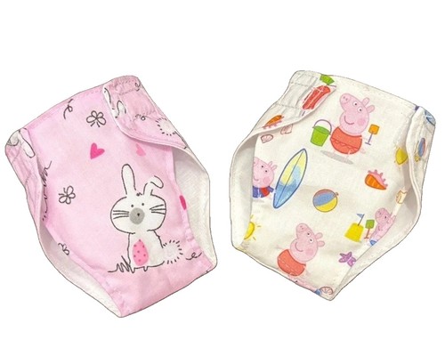 Dolls nappies peppa pig - 2,