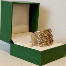 9ct Gold Keeper Ring - 5 Row -