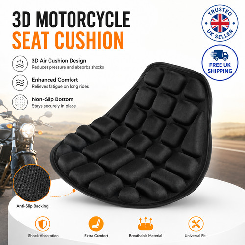 Motorcycle seat cushion - cushion, air