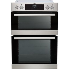 AEG DEB331010M AEG Built In 59cm Electric Double Oven Stainless Steel A/A