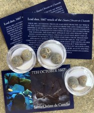 Pistol Balls from 1667 Santo